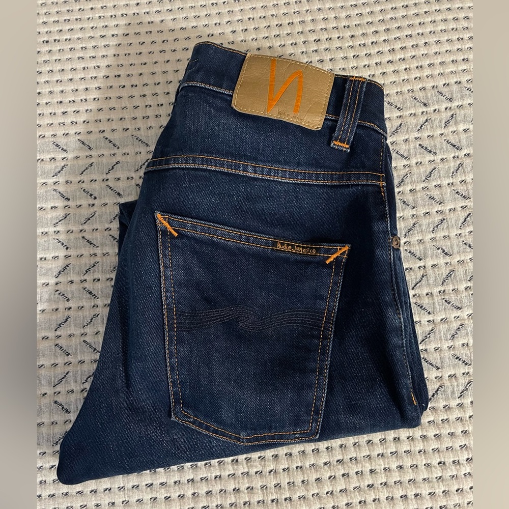nudie jeans grim tim ink navy jean